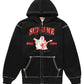 Front view of Black Supreme-True-Religion-Hoodie
