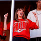 taylor swift in kansas city chiefs sweatshirt