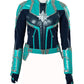 Captain Marvel Brie Larson Green Leather Jacket
