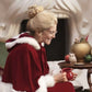 Profile view of Red The-Santa-Clauses-2022-Mrs.-Claus-Red-Costume, a perfect Christmas cosplay