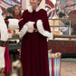 Full view of Red The-Santa-Clauses-Mrs.-Claus-Costume, perfect for Christmas