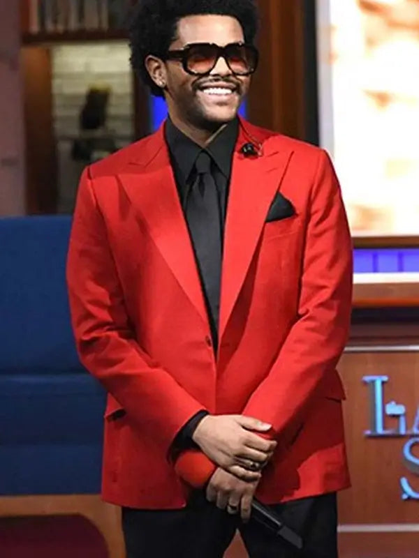 Blinding Lights The Weeknd Red Blazer