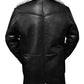 bane coat jacket in black color back side