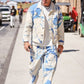 Travis Kelce Denim Suit
