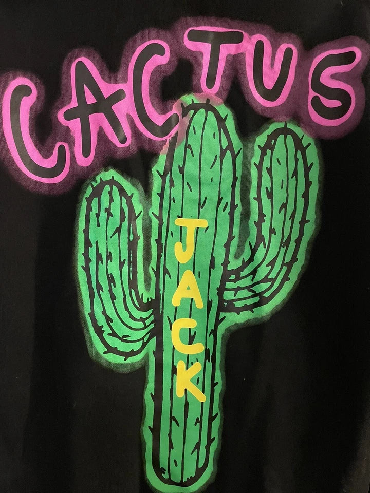 Cactus design with 'JACK' text on a black background