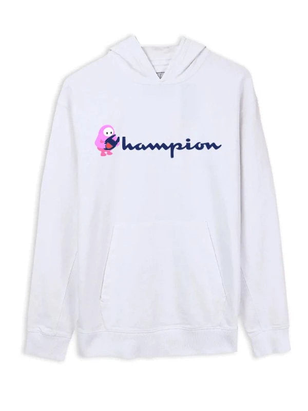 Unisex-White-Fall-Guys-Champion-White-Hoodie