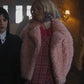 Wednesday 2022 Enid Sinclair Pink Shearling Jacket