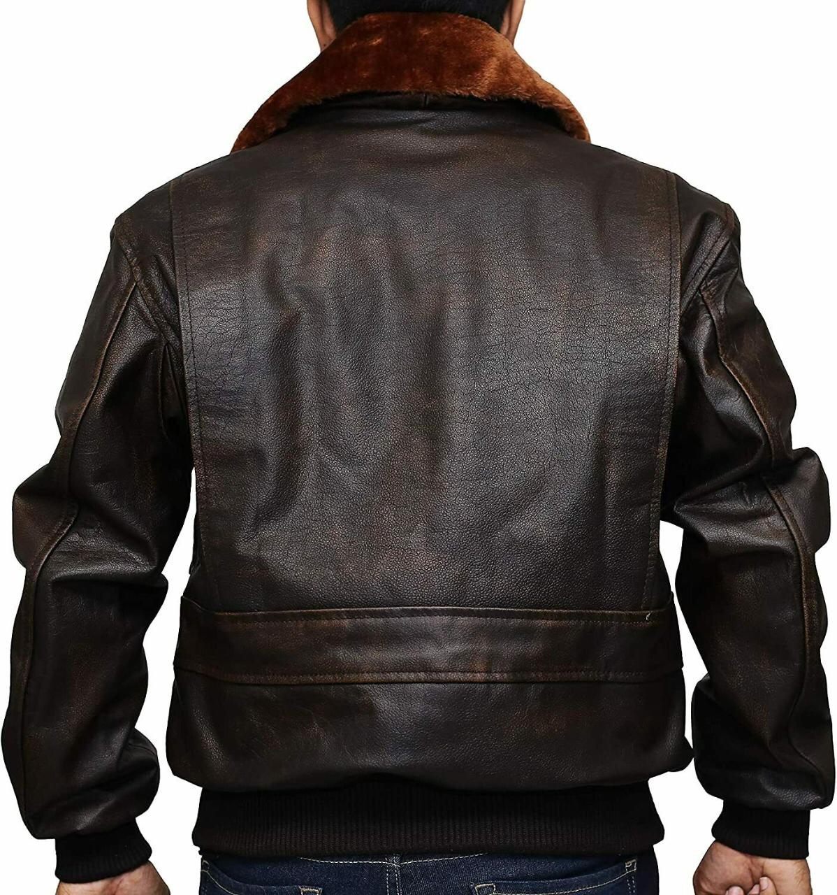 Men's Flying G1 Bomber Leather Jacket
