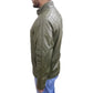 Quilted Green Leather Jacket