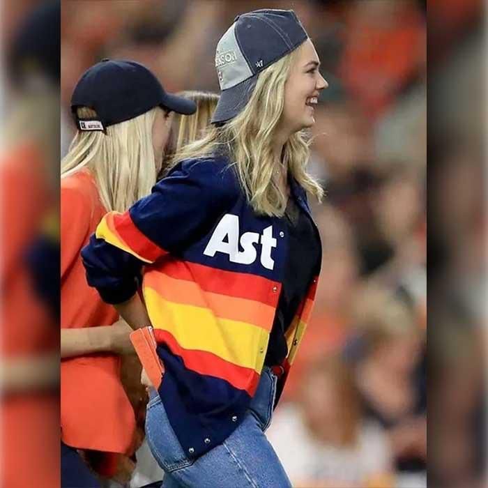 Kate Upton Astros Sweater Jacket