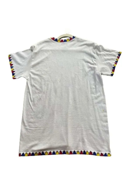 You Belong With Me Shirt Back with colorful trim on a white background