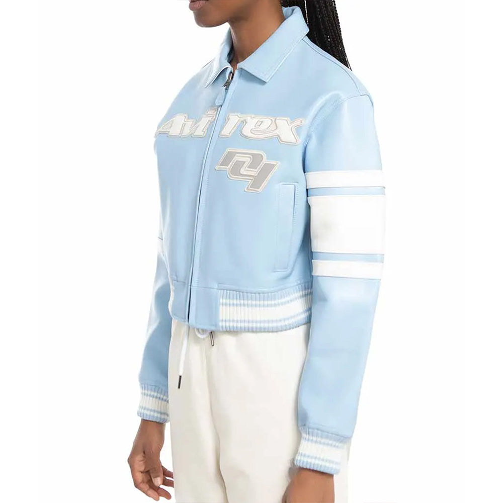 Avirex N4 Cropped Leather Jacket