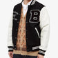 A Bathing Ape Varsity Letterman B Black and White Jacket