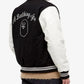 A Bathing Ape Varsity Letterman B Black and White Jacket Back