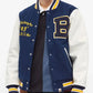 A Bathing Ape Varsity Letterman B Blue and White Jacket