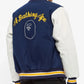 A Bathing Ape Varsity Letterman B Blue and White Jacket