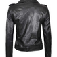 Arkansas Womens Motorcycle Black Asymmetrical Leather Jacket