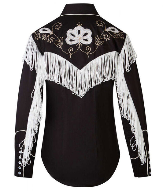 Barbie 2023 Ryan Gosling Black Fringe Shirt