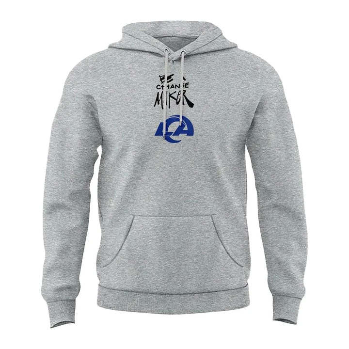 Front view of Be a Change Maker NFL hoodie