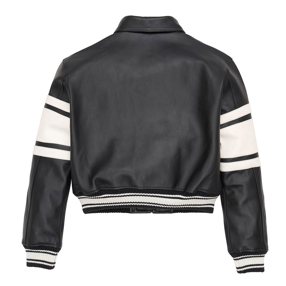 Avirex N4 Cropped Leather Jacket