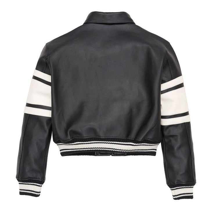 Avirex N4 Cropped Leather Jacket