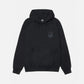 black 8 ball hoodie pigment dyed back