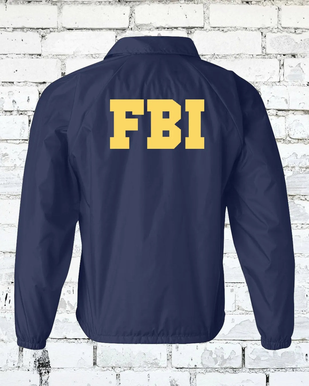 blue fbi jacket​ back