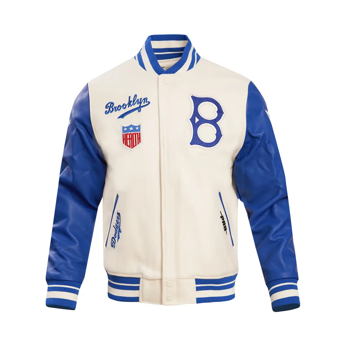 brooklyn dodgers letterman jacket front view