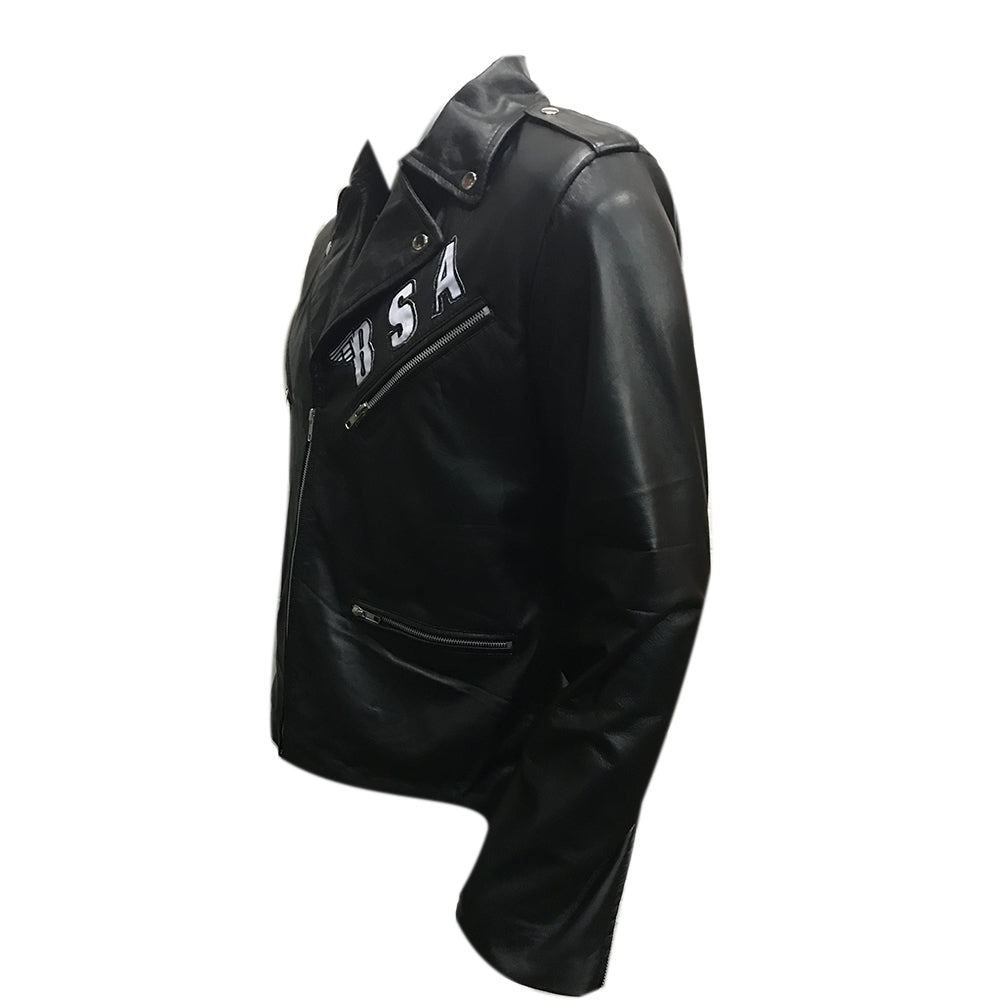 George Michael BSA Faith Rockers Revenge Black Leather Jacket
