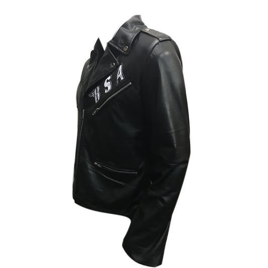 George Michael BSA Faith Rockers Revenge Black Leather Jacket