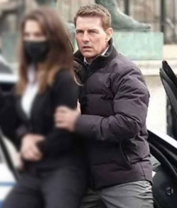 Mission Impossible 7 Ethan Hunt Black Puffer Jacket