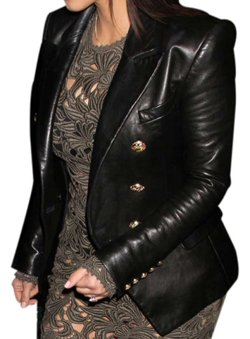 Kim Kardashian Double Breasted Jacket Blazer