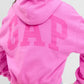Back view of Pink PROJECT-GAP-Vintage-Pink-Hoodie