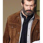 Hugh Jackman Logan Movie Suede Leather Jacket