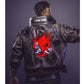 Cyberpunk Samurai 2077 Brown Leather Jacket