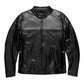 Men's Cowhide Full Grain Dual Vents Votary Black Legendary Eagle Motorcycle Cowhide Leather Jacket