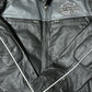 Men's Cowhide Full Grain Dual Vents Votary Black Legendary Eagle Motorcycle Cowhide Leather Jacket