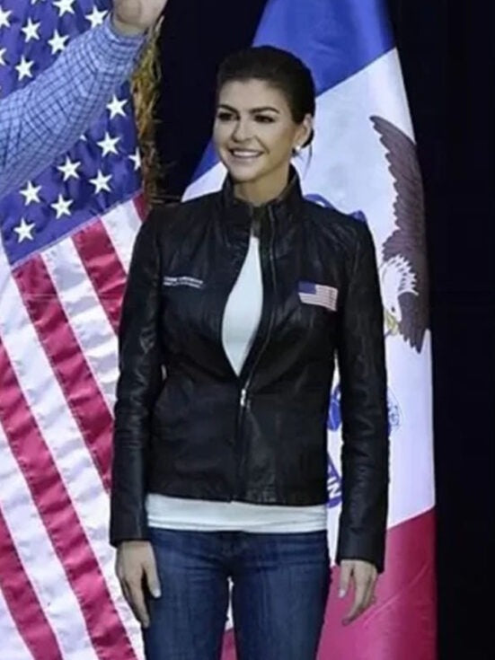 Casey Desantis Black Leather Jacket