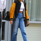 Kaia Gerber Sports the Best Ever Nail Bomer Jacket