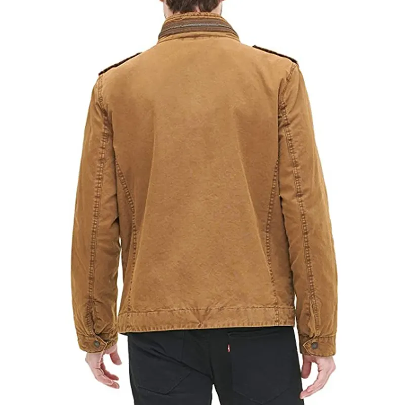 Mens Brown Denim Jacket