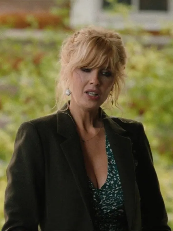 Yellowstone S04 Beth Dutton Green Wool Coat