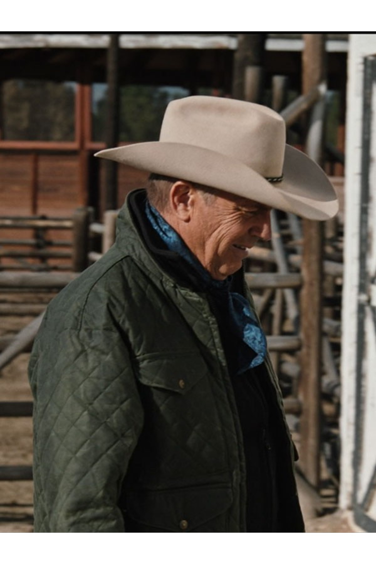 Yellowstone John Dutton Green Quilted Jacket