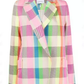 Emily in Paris Lily Collins S03 Multi-Color Check Blazer