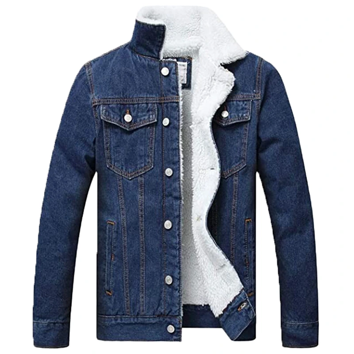 Mens Sherpa Denim Jacket