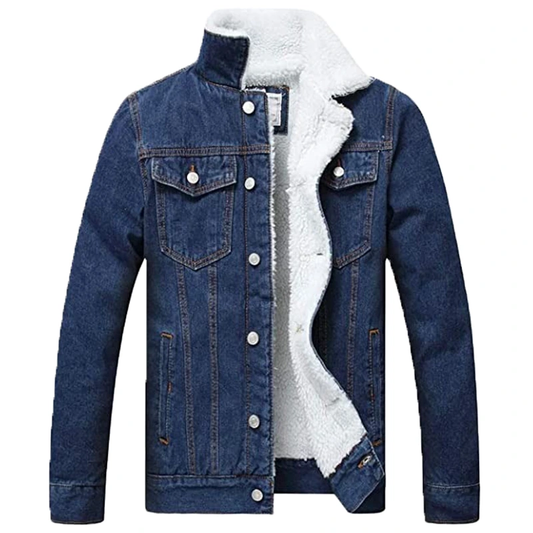 Mens Sherpa Denim Jacket