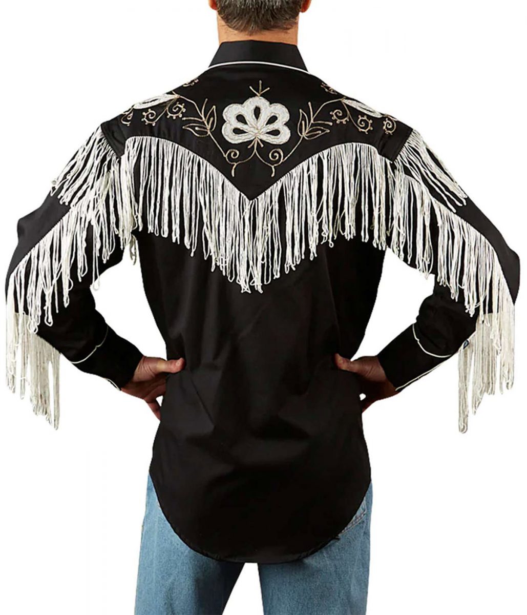 Barbie 2023 Ryan Gosling Black Fringe Shirt