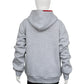 Back view of Madhappy x Dodgers “I Love LA” Hoodie in grey.