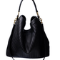 Handmade Woven Original Black Leather Bag - Image 1