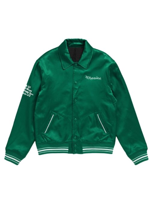 maxxxine green jacket front view