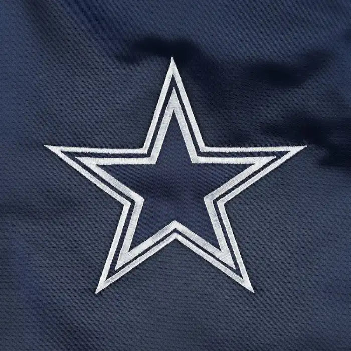 Mens Starter Dallas Cowboys Navy Blue Jacket